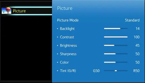 adjust tv brightness settings without remote